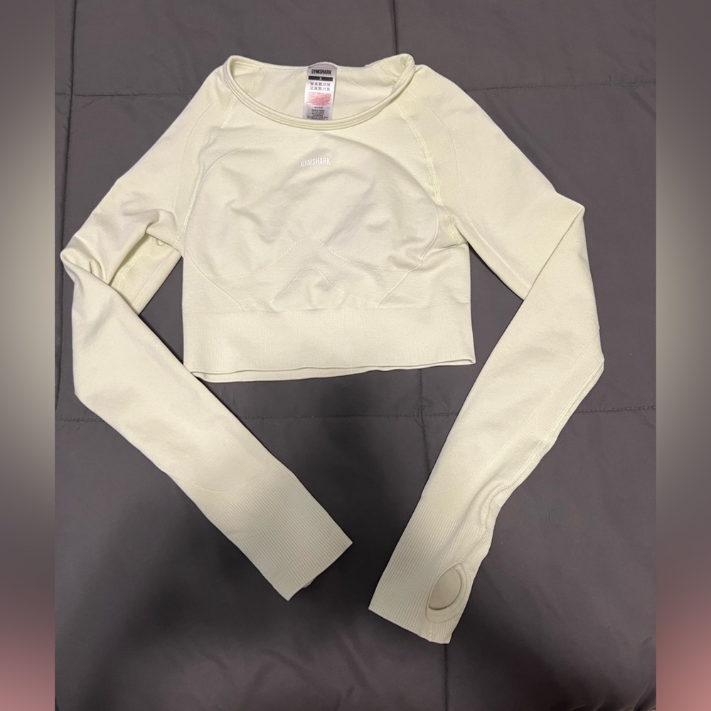 MINT GREEN GYMSHARK CROP TOP SIZE S